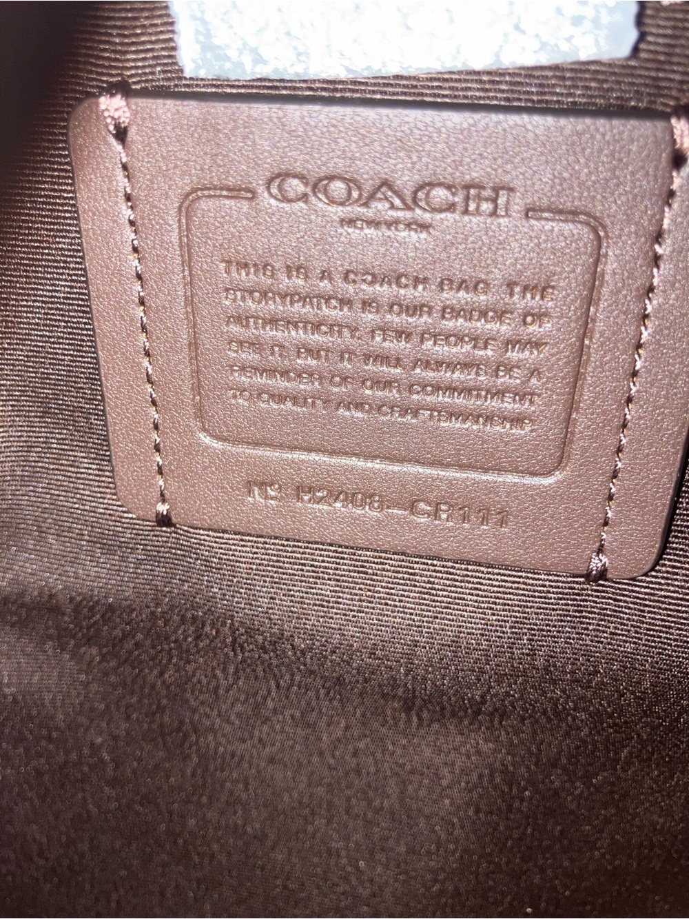 NWT Coach City Tote in Maple/Silver - Picture 6 of 8